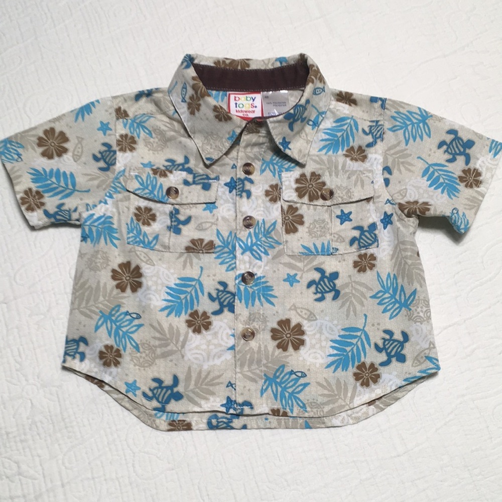 12m (5/$20) Lightweight Casual Button-Down by Baby Togs